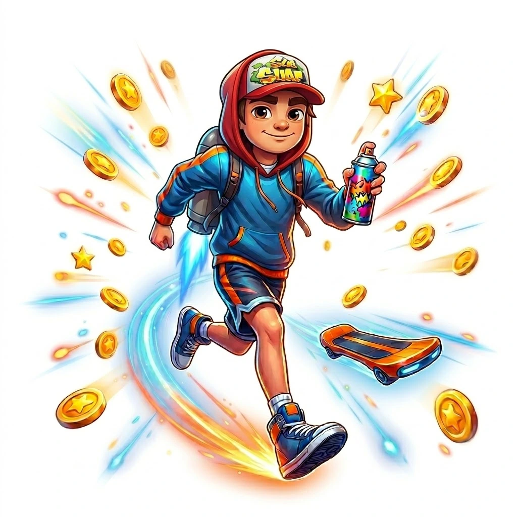 Subway Surfers Jake Character Art | Premium Gaming Asset