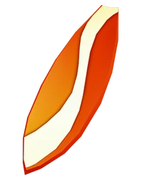 Subway Surfers mod APK hoverboard Big Kahuna with tropical surfboard design and wave trail effects