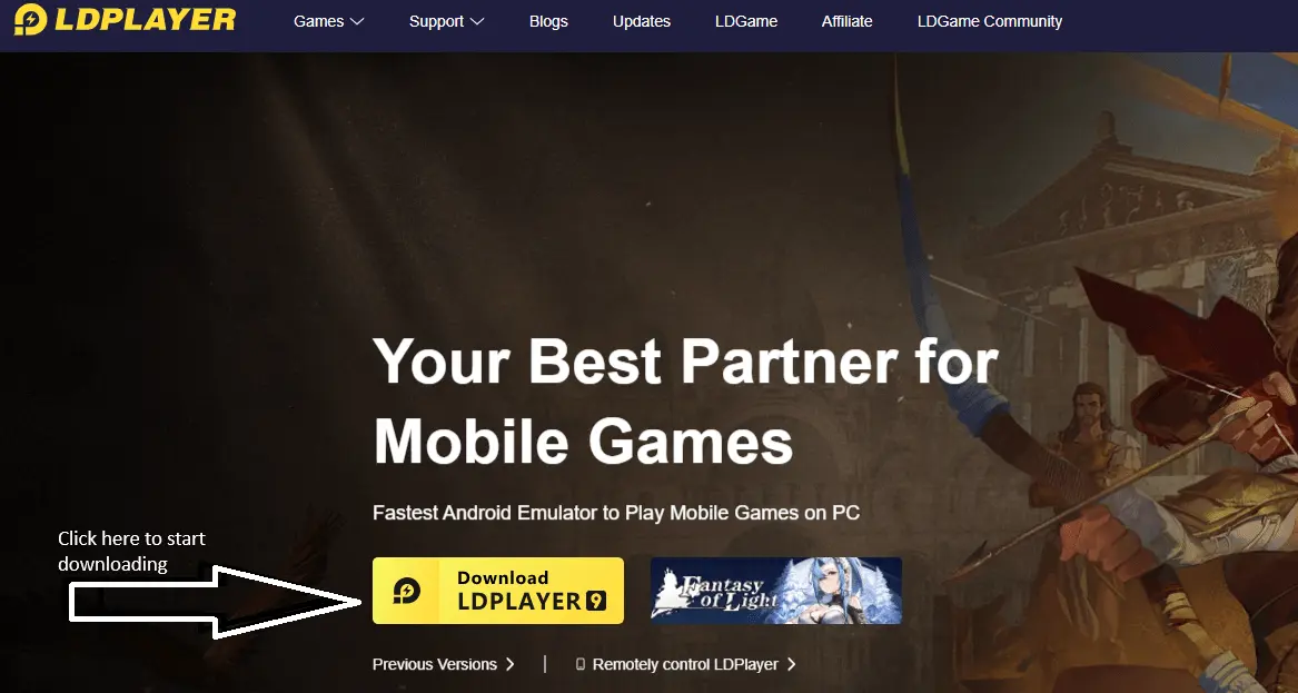 Subway Surfers mod APK with LDPlayer download prompt on screen