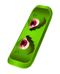 Subway Surfers mod APK hoverboard Monster with beastly design and clawed trail effects