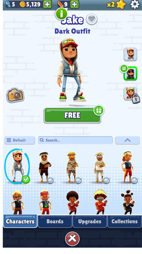 Jack character unlocked from the beginning in Subway Surfers mod APK