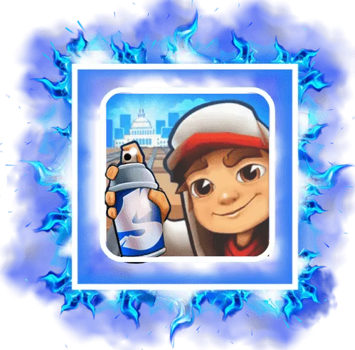 Jake holding a spray bottle in Subway Surfers mod APK