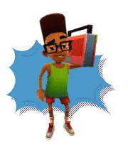 Subway Surfers mod APK character Fresh with boombox and retro streetwear