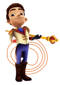 Subway Surfers mod APK character Nicolai in winter-themed outfit with scarf and hat